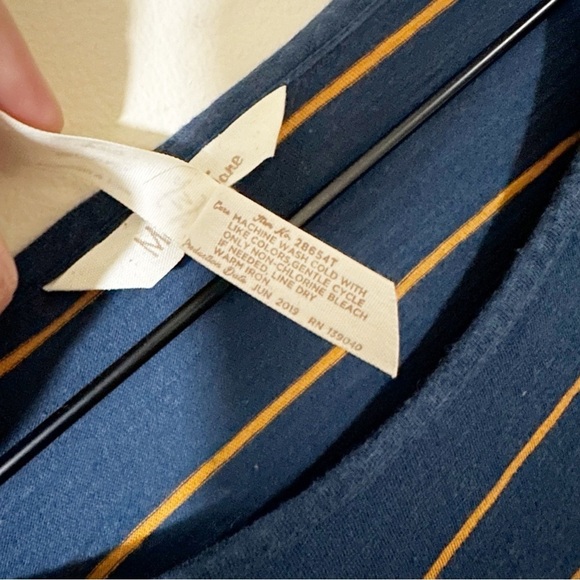 Matilda Jane Womens Blue Striped Long Sleeve Shirt Size Medium - Picture 4 of 9